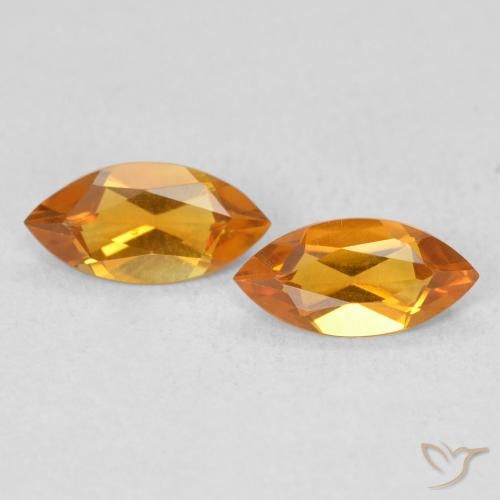 0.91ctw Natural Gold Citrine, Marquise, VS