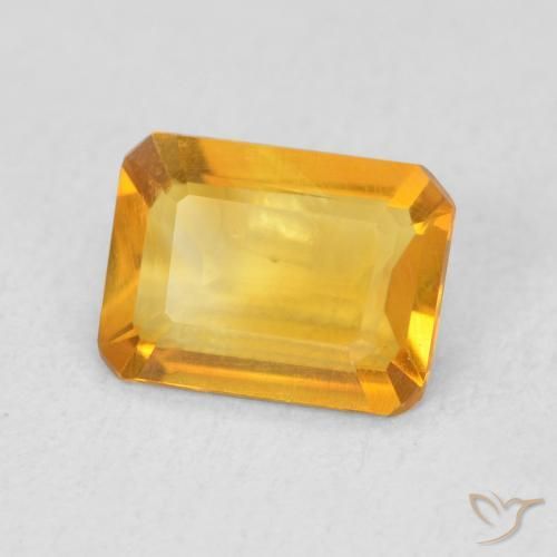 1.07 ct Golden Citrine Stone, Natural Citrine in Octagon Step Cut Shape for Sale