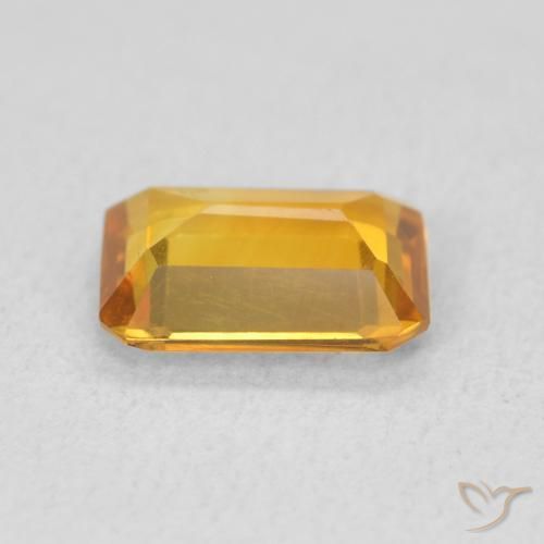 Citrine Gemstone in 8 x 6 mm (calibrated) Size for Sale, Citrine Stone in Medium Golden Color