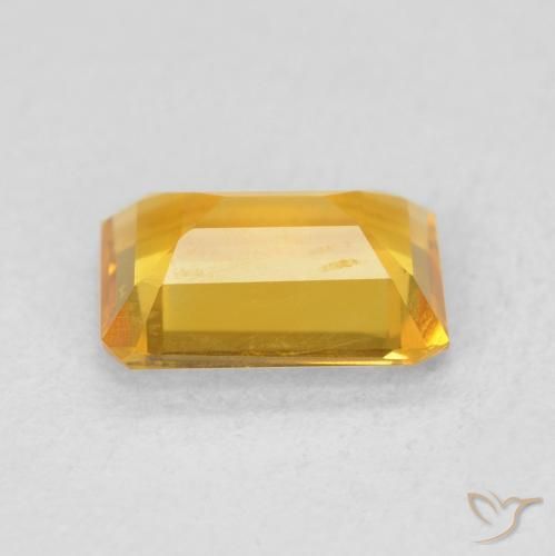 Citrine Gemstone in 8 x 6 mm (calibrated) Size for Sale, Citrine Stone in Bright Gold Color