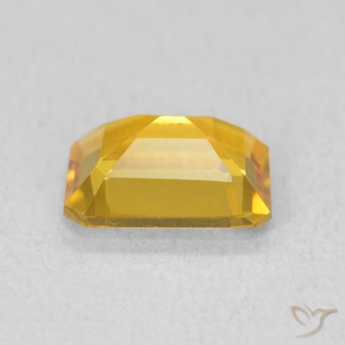 Citrine Gemstone in 8 x 6 mm (calibrated) Size for Sale, Citrine Stone in Medium Gold Color