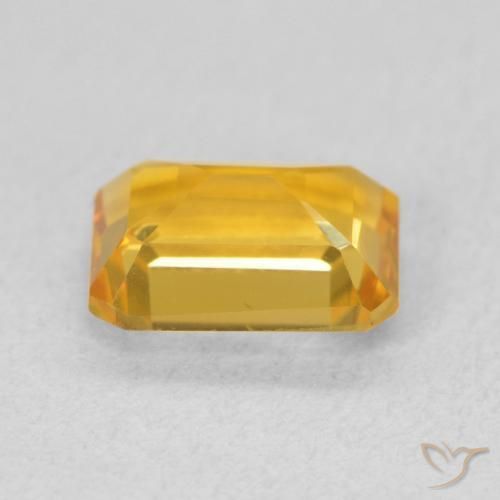 Citrine Gemstone in 8 x 6 mm (calibrated) Size for Sale, Citrine Stone in Bright Gold Color