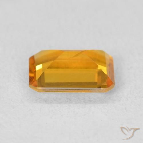 Citrine Gemstone in 8 x 6 mm (calibrated) Size for Sale, Citrine Stone in Orange-Gold Color