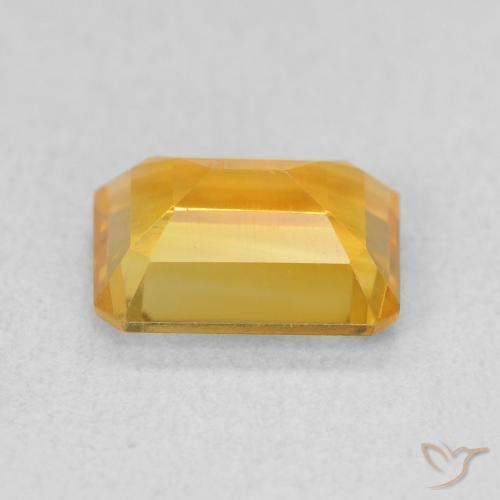 Citrine Gemstone in 8 x 6 mm (calibrated) Size for Sale, Citrine Stone in Medium Orange-Gold Color