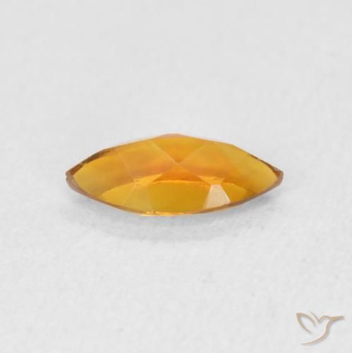 Citrine Gemstone in 8 x 4 mm (calibrated) Size for Sale, Citrine Stone in Gold Color