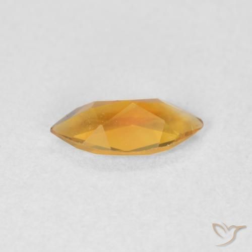 Citrine Gemstone in 8 x 4 mm (calibrated) Size for Sale, Citrine Stone in Medium Orange Color