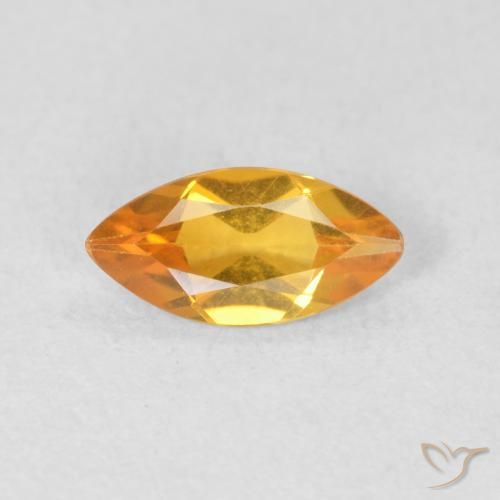 0.50ct Natural Gold Citrine, Marquise, VVS-VS
