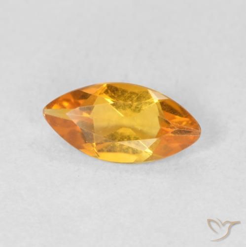 0.50 ct Golden Citrine Stone, Natural Citrine in Marquise Facet Shape for Sale