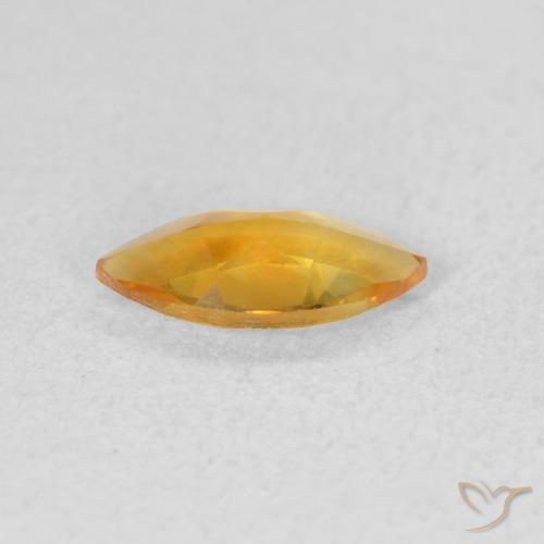 Citrine Gemstone in 8 x 4 mm (calibrated) Size for Sale, Citrine Stone in Deep Orange-Gold Color