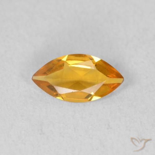 0.39ct Natural Gold Citrine, Marquise, VVS-VS