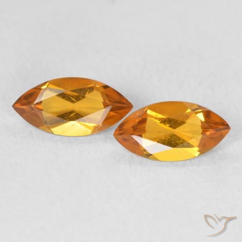 0.89ctw Natural Gold Citrine, Marquise, VS