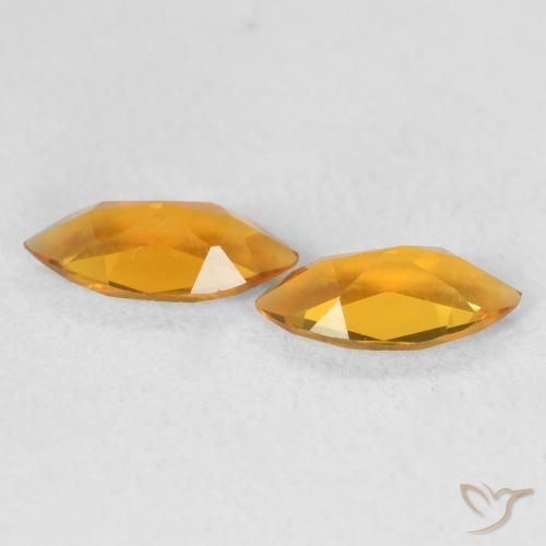 Citrine Gemstones in 8 x 4 mm (calibrated) Size for Sale, Citrine Stones in Gold Color