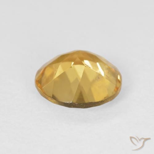 Citrine Gemstone in 8 mm (calibrated) Size for Sale, Citrine Stone in Light Gold Color