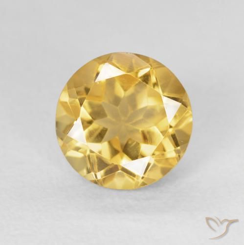 1.86ct Natural Gold Citrine, Round, VS