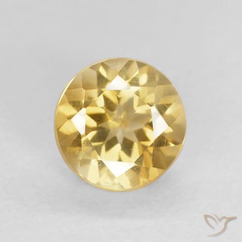 1.05ct Natural Gold Citrine, Round, VS