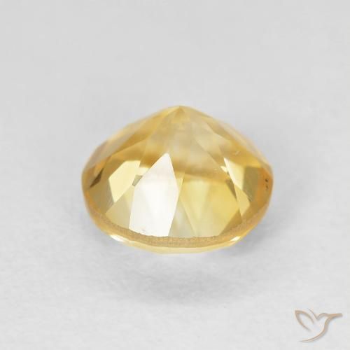 Citrine Gemstone in 6.5 mm (calibrated) Size for Sale, Citrine Stone in Gold Color