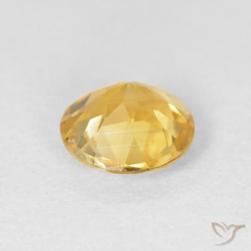 Citrine Gemstone in 7 mm (calibrated) Size for Sale, Citrine Stone in Medium Golden Color