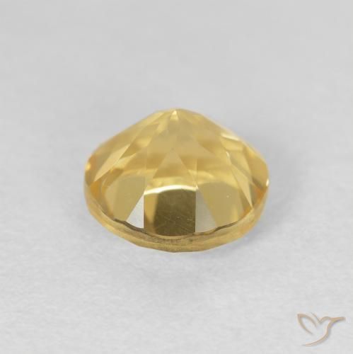 Citrine Gemstone in 7.5 mm (calibrated) Size for Sale, Citrine Stone in Light Yellow Color