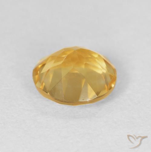 Citrine Gemstone in 8 mm (calibrated) Size for Sale, Citrine Stone in Golden Color