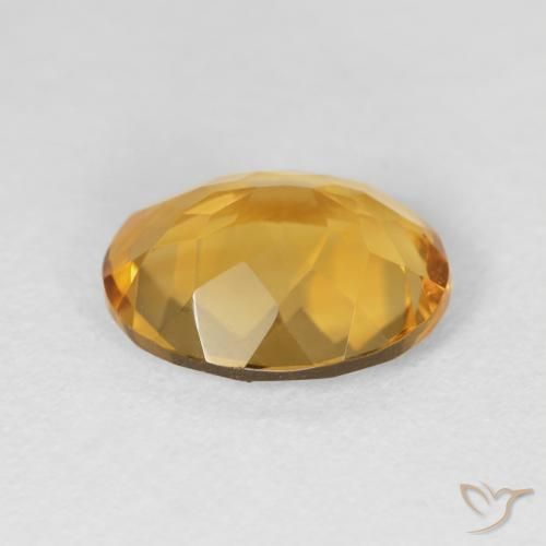 Citrine Gemstone in 12 x 10 mm (calibrated) Size for Sale, Citrine Stone in Golden Color