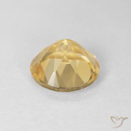 Citrine Gemstone in 8.5 mm (calibrated) Size for Sale, Citrine Stone in Gold Color