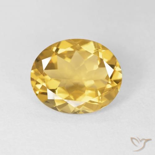 3.93ct Natural Golden Citrine, Oval, VVS