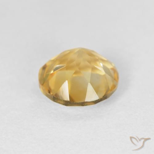 Citrine Gemstone in 8 mm (calibrated) Size for Sale, Citrine Stone in Light Yellow Color