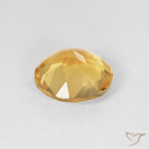 Citrine Gemstone in 8 mm (calibrated) Size for Sale, Citrine Stone in Bright Gold Color