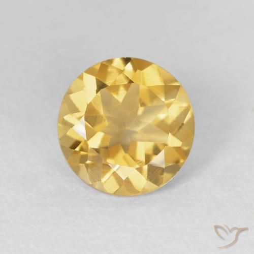 1.73ct Natural Golden Citrine, Round, VVS
