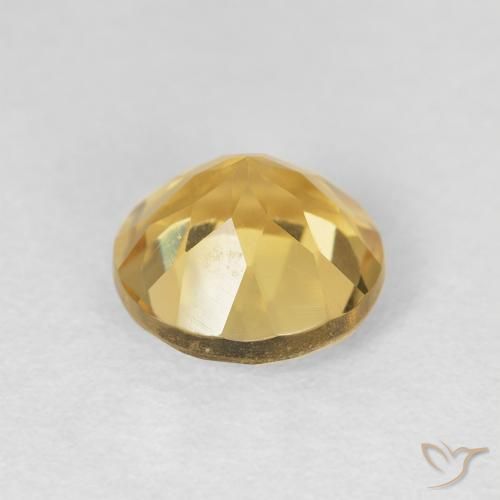 Citrine Gemstone in 8 mm (calibrated) Size for Sale, Citrine Stone in Golden Orange Color
