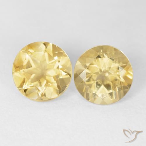 3.60ctw Natural Golden Citrine, Round, VS