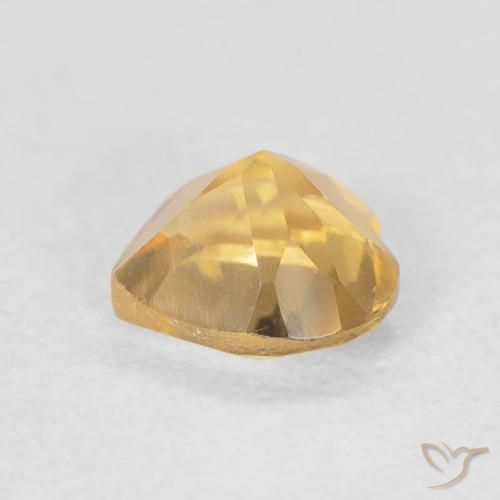 Citrine Gemstone in 6 x 6 mm (calibrated) Size for Sale, Citrine Stone in Gold Color