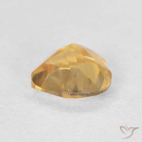 Citrine Gemstone in 6 x 6 mm (calibrated) Size for Sale, Citrine Stone in Medium Gold Color