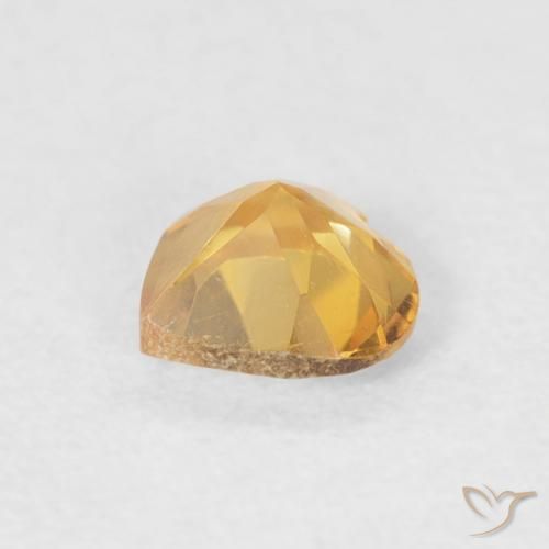Citrine Gemstone in 5 x 5 mm (calibrated) Size for Sale, Citrine Stone in Medium Gold Color