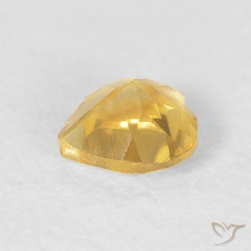 Citrine Gemstone in 5 x 5 mm (calibrated) Size for Sale, Citrine Stone in Medium Gold Color