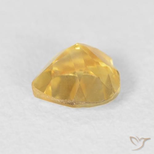Citrine Gemstone in 5 x 5 mm (calibrated) Size for Sale, Citrine Stone in Medium Gold Color