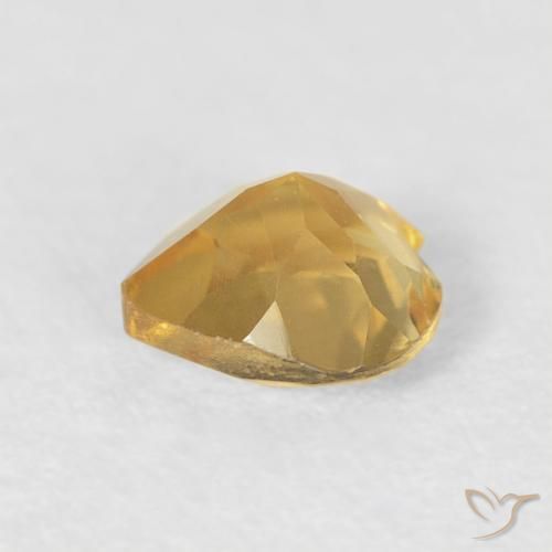 Citrine Gemstone in 5 x 5 mm (calibrated) Size for Sale, Citrine Stone in Bright Gold Color