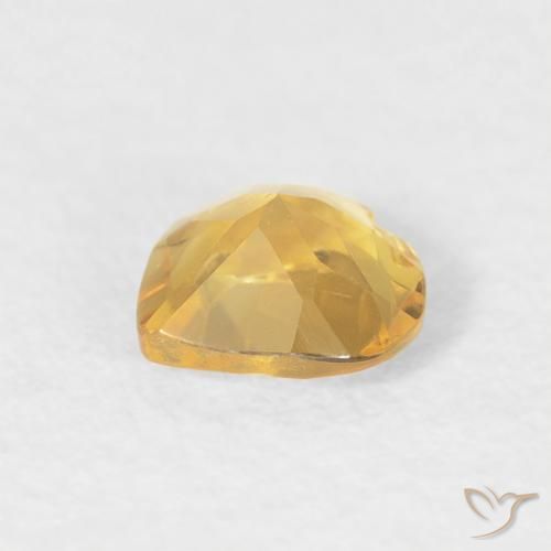 Citrine Gemstone in 5 x 5 mm (calibrated) Size for Sale, Citrine Stone in Medium Gold Color
