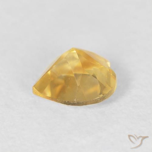 Citrine Gemstone in 6 x 6 mm (calibrated) Size for Sale, Citrine Stone in Medium Gold Color