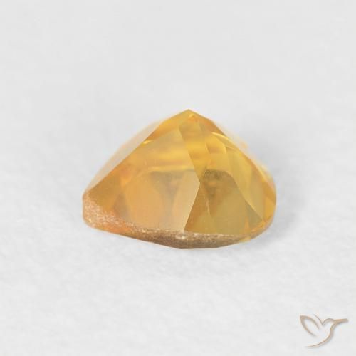 Citrine Gemstone in 5 x 6.1 mm Size for Sale, Citrine Stone in Medium Gold Color