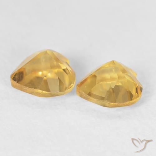 Citrine Gemstones in 5 x 5 mm (calibrated) Size for Sale, Citrine Stones in Golden Color