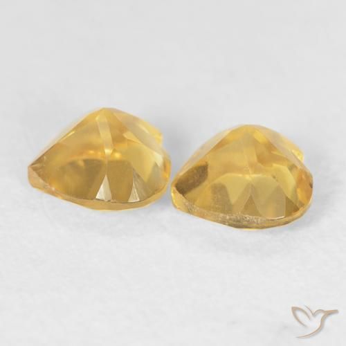 Citrine Gemstones in 5 x 5 mm (calibrated) Size for Sale, Citrine Stones in Deep Gold Color