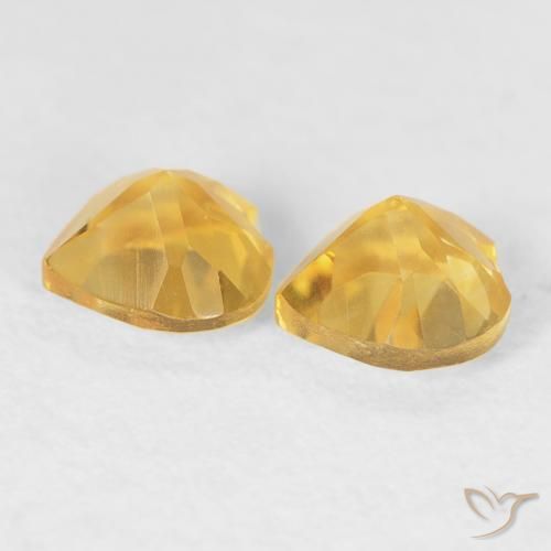 Citrine Gemstones in 5 x 5 mm (calibrated) Size for Sale, Citrine Stones in Bright Gold Color