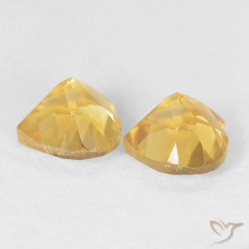 Citrine Gemstones in 5 x 5 mm (calibrated) Size for Sale, Citrine Stones in Golden Color