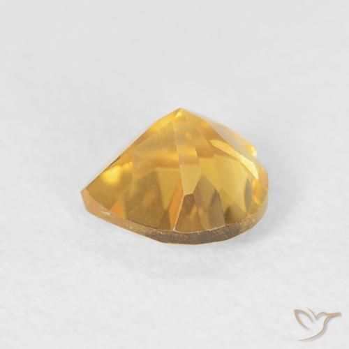 Citrine Gemstone in 5 x 5 mm (calibrated) Size for Sale, Citrine Stone in Bright Gold Color