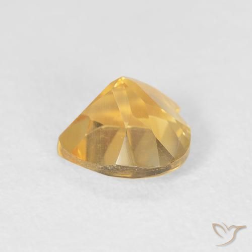 Citrine Gemstone in 6 x 6 mm (calibrated) Size for Sale, Citrine Stone in Medium Gold Color