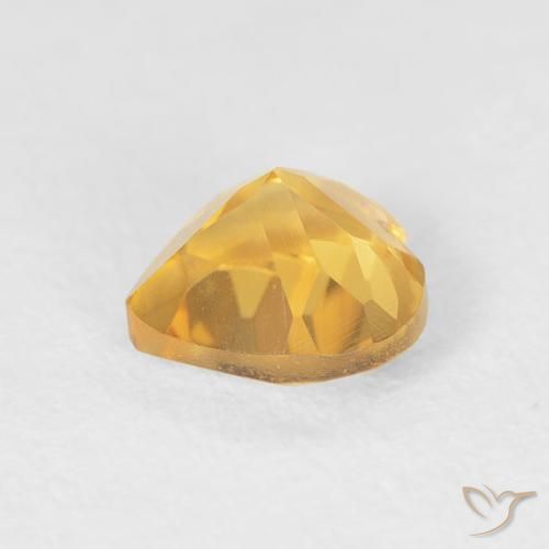 Citrine Gemstone in 6 x 6 mm (calibrated) Size for Sale, Citrine Stone in Medium Gold Color