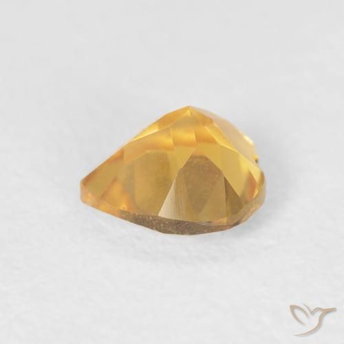 Citrine Gemstone in 5 x 5 mm (calibrated) Size for Sale, Citrine Stone in Bright Gold Color