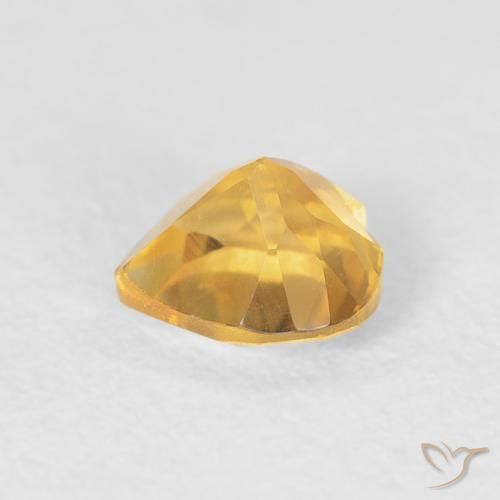 Citrine Gemstone in 5 x 5 mm (calibrated) Size for Sale, Citrine Stone in Medium Gold Color