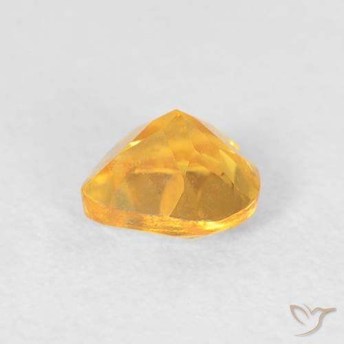 Citrine Gemstone in 5 x 5 mm (calibrated) Size for Sale, Citrine Stone in Deep Golden Orange Color